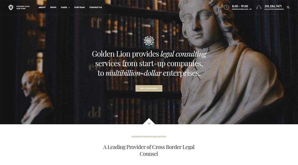 Revolution Lawyer WordPress Theme