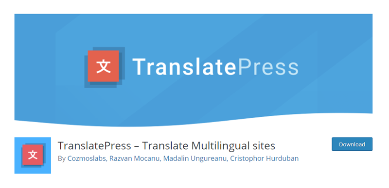 TranslatePress Translate Multilingual sites