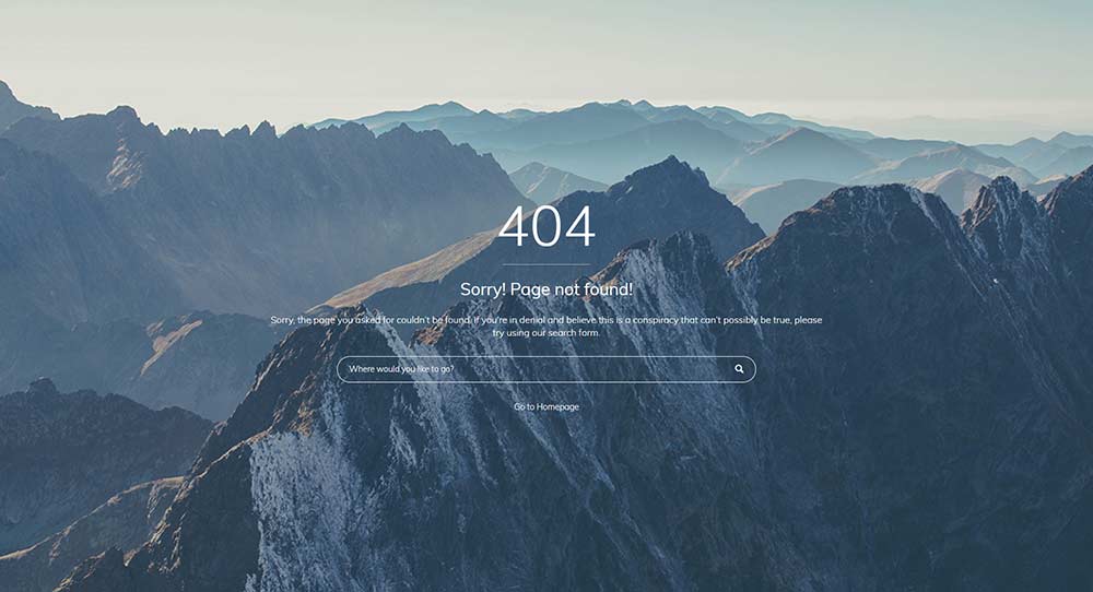 Example of 404 Page