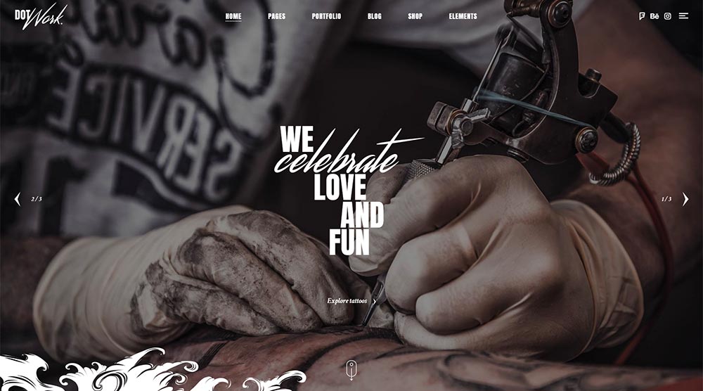 12+ Tattoo Artists WordPress Themes & Templates