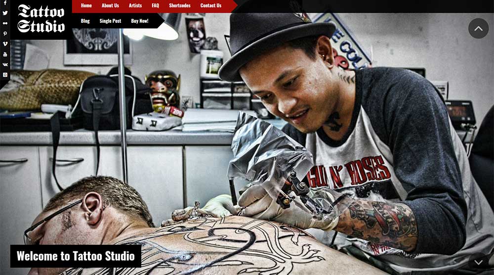 Tattoo Studio WordPress Theme