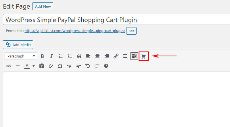 WP Cart Shortcode