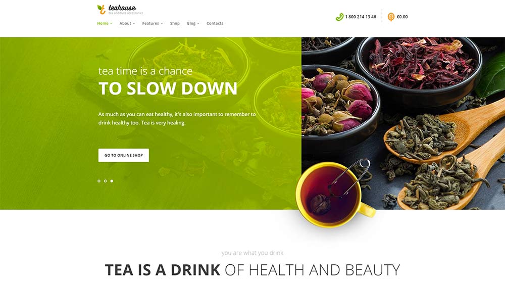 Tea House WordPress Theme