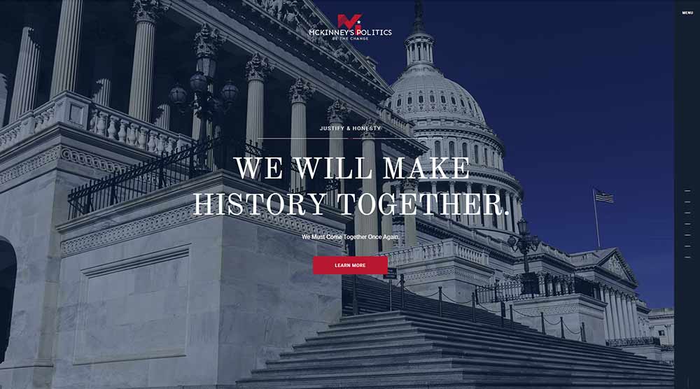 MCKinney's Politics WordPress Theme