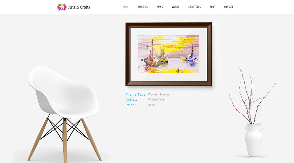 Arts & Crafts WordPress Theme