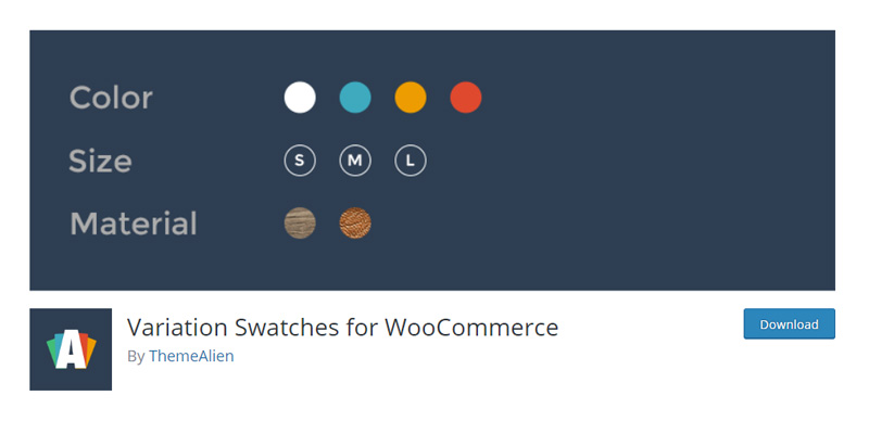 Variation Swatches for WooCommerce ThemeAlien