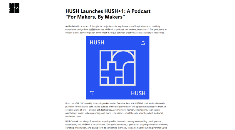 Hush + 1 podcast