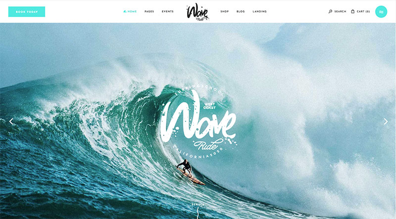 WaveRide Wordpress theme