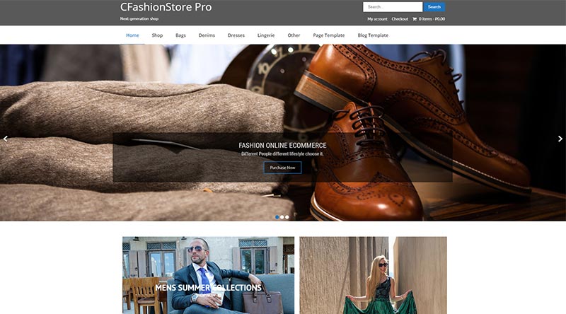 CFashionStore Lite WordPress-Theme