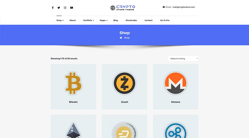 CryptoStore WordPress Theme