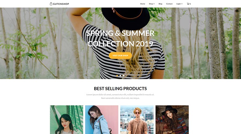 Gutenshop WordPress Theme