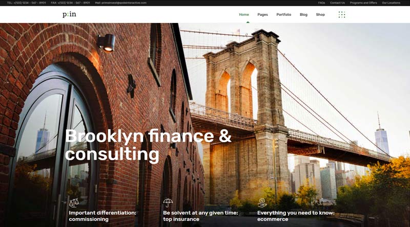 PrimeInvest Finance WordPress Theme