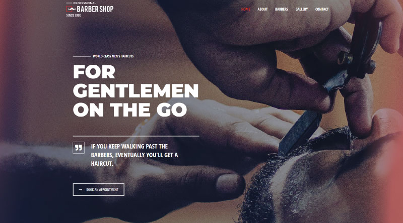 Astra Barbershop WordPress Theme