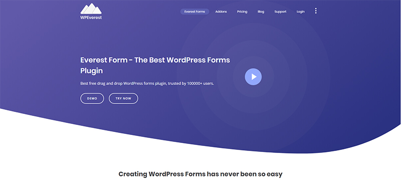 Everest Form WordPress plugin