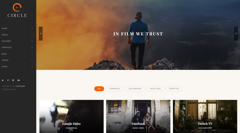 Circle WordPress theme