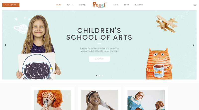 Peggi Kindergarten WordPress Themes