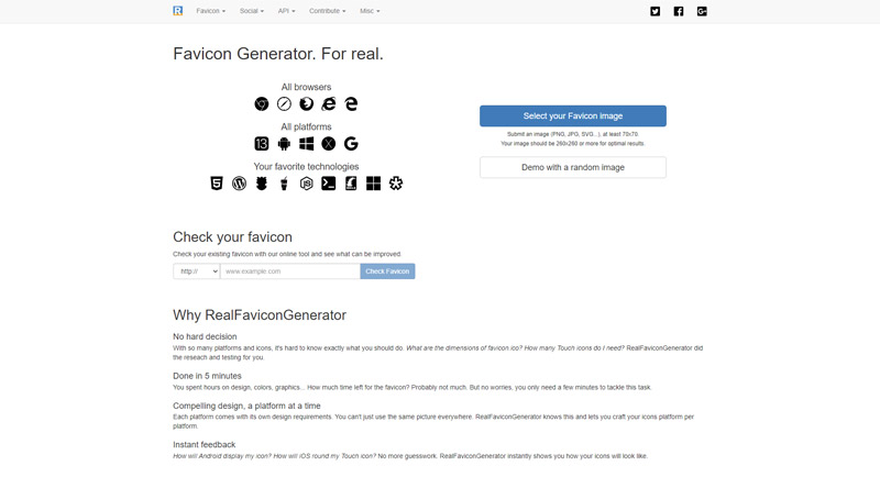 Real Favicon Generator