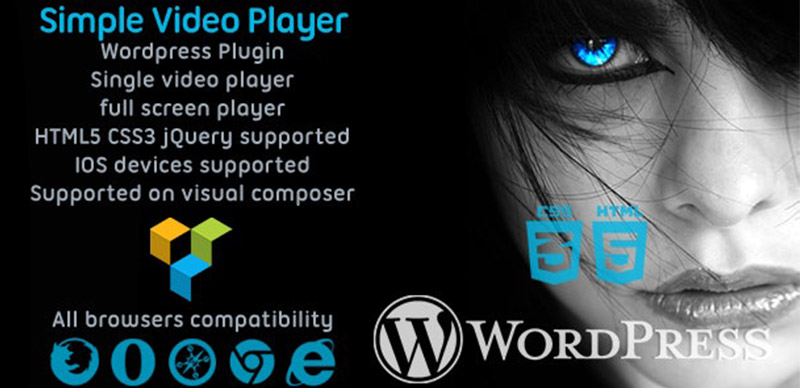 Simple Video Player svPlayer Plugin For Visual Composer