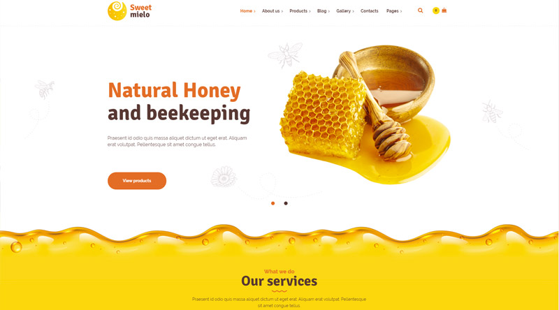 SweetMielo Honey WordPress Themes