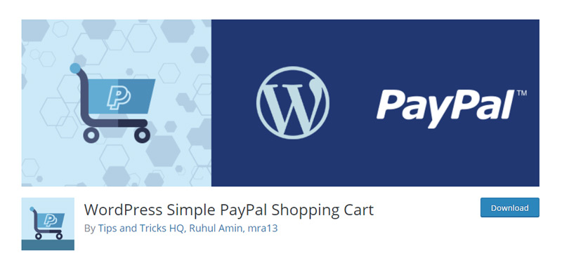 WordPress Simple PayPal Shopping Cart