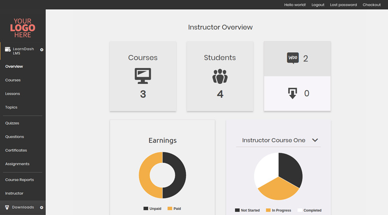 Benefit from the Instructor Dashboard