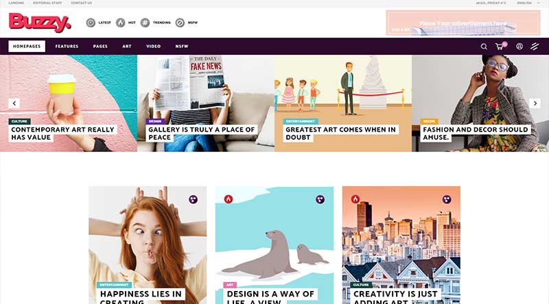 Buzzy WordPress Theme