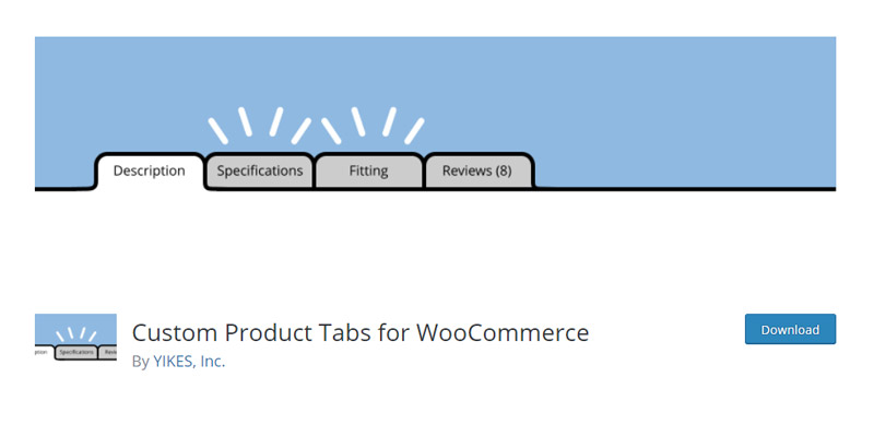 Custom Product Tabs for WooCommerce