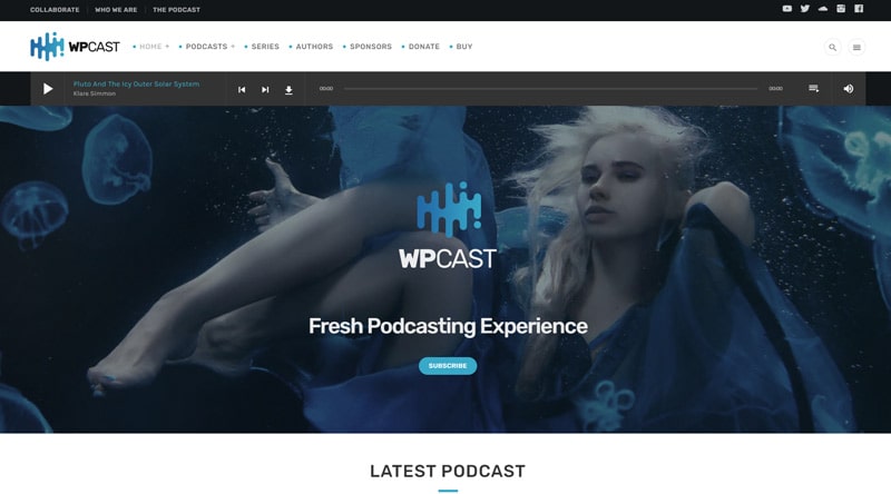 Wpcast Podcast WordPress Theme