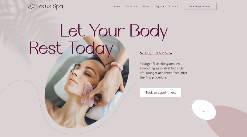 Lotus Spa WordPress theme