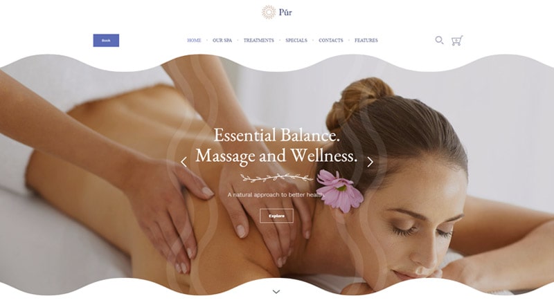 Pur Massage WordPress theme