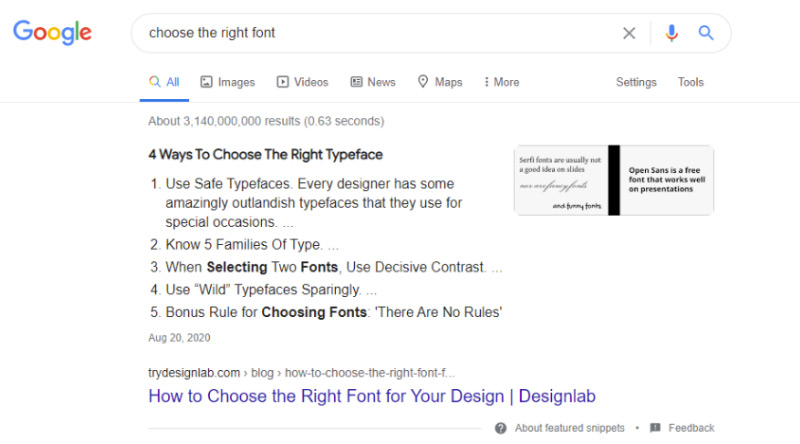 Featured Snippets