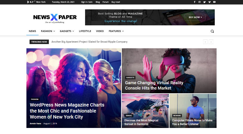 Newspaper WordPress Theme