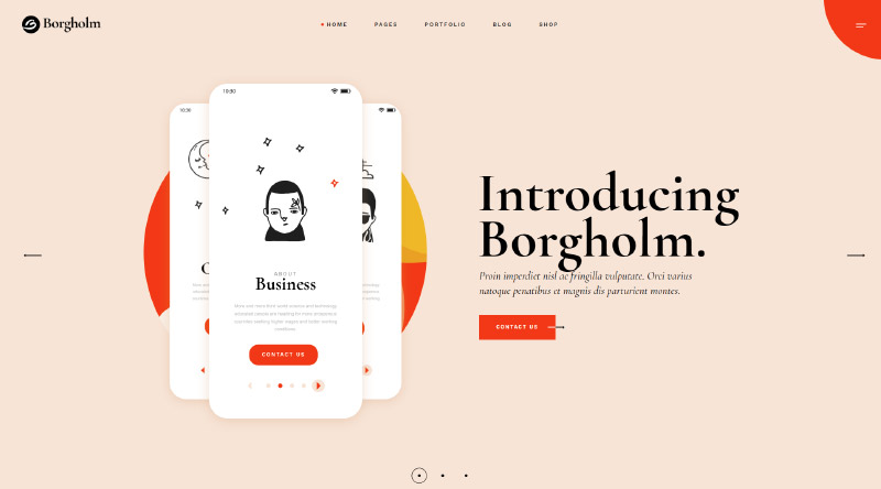 Borgholm Unique WordPress Theme