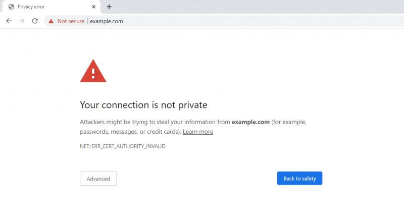 How To Fix Your Connection Is Not Private Error - WPKlik