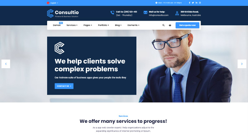 Consultio WordPress Theme