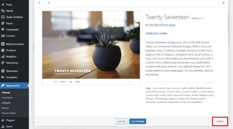 How to Remove Themes from WordPress the Easiest Way - WPKlik
