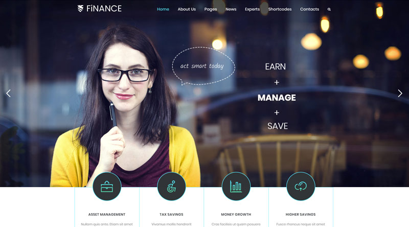 Finance Consultant WordPress Theme