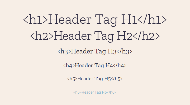 Header Tags