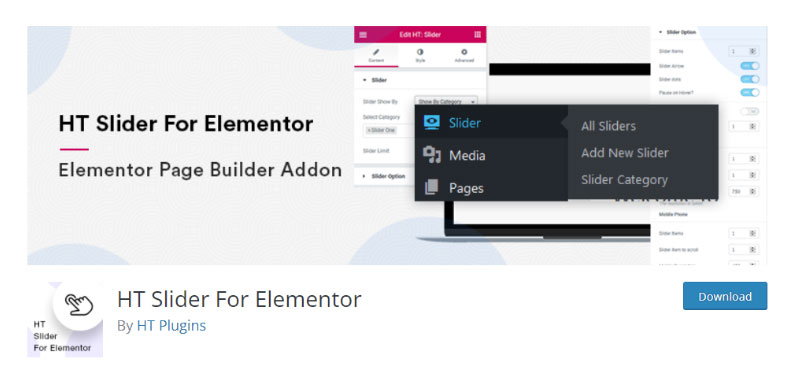 HT Slider For Elementor