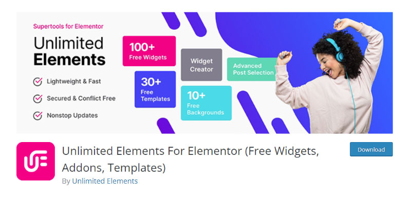 Unlimited Elements For Elementor