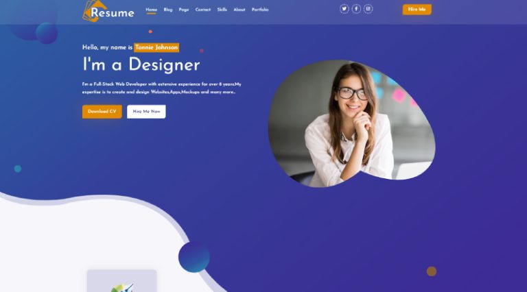 5 Free Resume WordPress Themes for 2023 - WPKlik