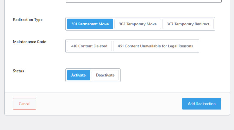 2 Super Easy Ways to Redirect Page in WordPress 11 Types of Redirects Rank Math plucin
