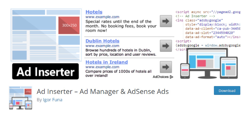 Ad Inserter Plugin