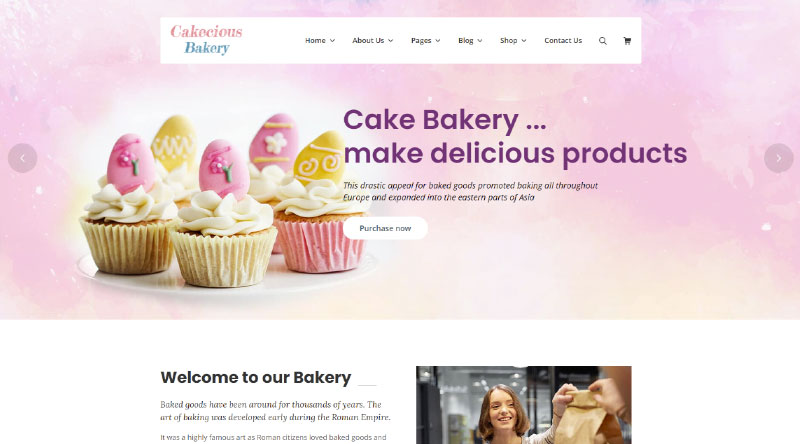 Cakecious WordPress Theme