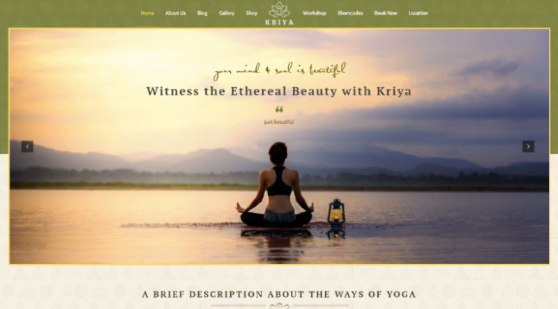 Kriya WordPress Theme