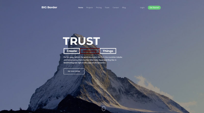 BIG Border wordpress theme