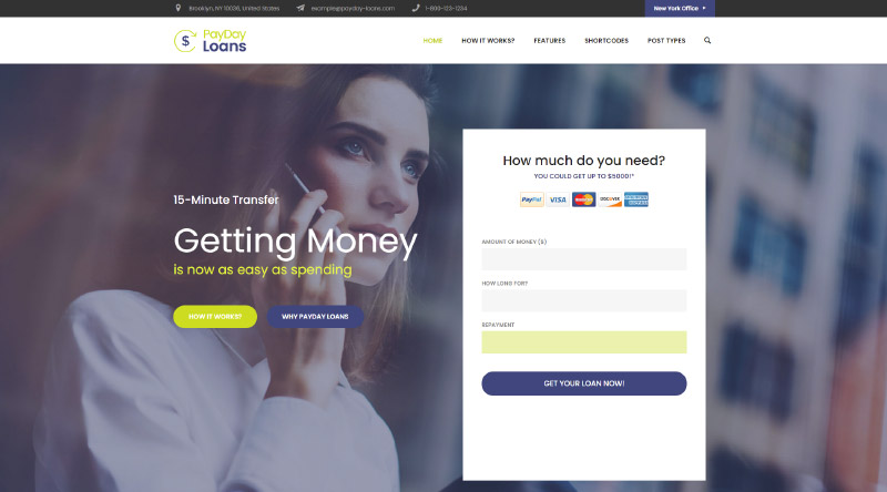 Payday Loans WordPress Theme