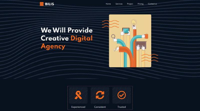 Bilis Landing Page Template