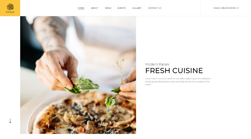 Italian Restaurant Website Kit